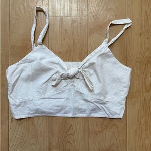 Universal Thread White Smocked Crop Top
